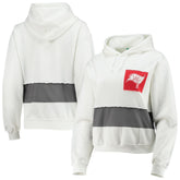 Tampa Bay Buccaneers Refried Apparel Women's Sustainable Crop Dolman Pullover Hoodie - White on sale