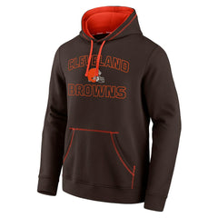 Cleveland Browns Tiebreaker Pullover Hoodie - Brown discount