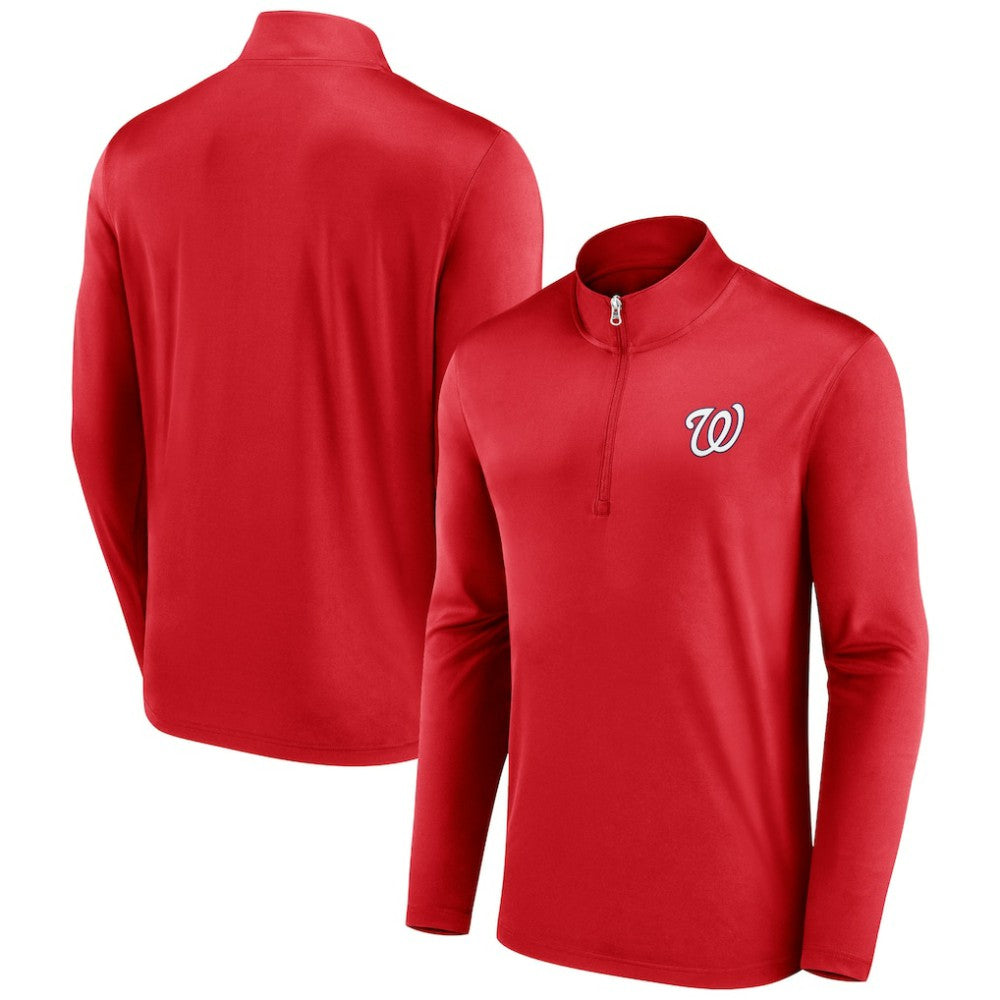 Washington Nationals Underdog Mindset Quarter-Zip Top Red
