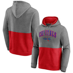 Washington Capitals Fanatics Block Party Classic Arch Signature Pullover Hoodie - Heathered Gray/Red Hoodies