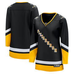 Pittsburgh Penguins Fanatics Women's Alternate Breakaway Jersey - Black Jerseys