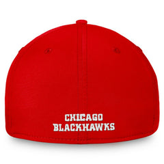 Chicago Blackhawks Fanatics Core Primary Logo Flex Hat - Red Hats
