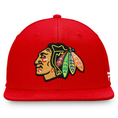 Chicago Blackhawks Fanatics Primary Logo Snapback Hat - Red Hats
