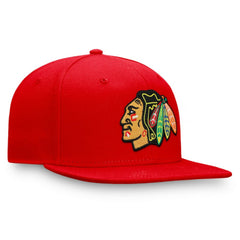 Chicago Blackhawks Fanatics Primary Logo Snapback Hat - Red Hats