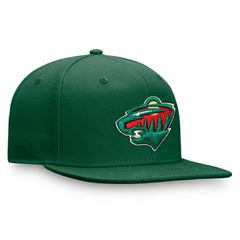 Minnesota Wild Fanatics Primary Logo Snapback Hat - Green Hats