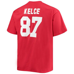 Travis Kelce Kansas City Chiefs Big & Tall Player Name & Number T-Shirt - Red cheap
