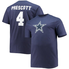 Dak Prescott Dallas Cowboys Big & Tall Player Name & Number T-Shirt - Navy online