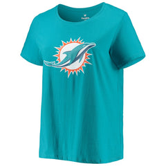 Tua Tagovailoa Miami Dolphins Women's Plus Size Fair Catch Name & Number Scoop Neck T-Shirt - Aqua outlet