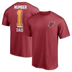 Arizona Cardinals #1 Dad T-Shirt - Cardinal cheap