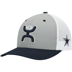 Dallas Cowboys HOOey Tri-Color H Trucker Snapback Hat - Gray/Navy online