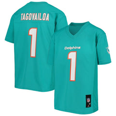 Tua Tagovailoa Miami Dolphins Youth Replica Player Jersey - Aqua cheap