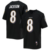 Lamar Jackson Baltimore Ravens Youth Replica Player Jersey - Black on sale