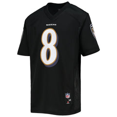 Lamar Jackson Baltimore Ravens Youth Replica Player Jersey - Black on sale