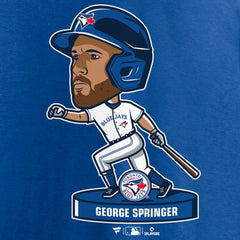 George Springer Toronto Blue Jays Bobblehead T-Shirt Royal