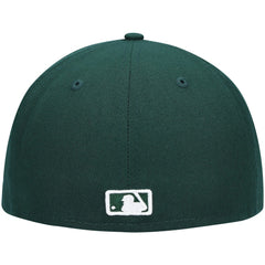 Milwaukee Brewers White Logo 59FIFTY Fitted Hat Green