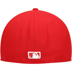 Milwaukee Brewers White Logo 59FIFTY Fitted Hat Red