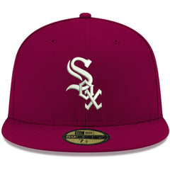 Chicago White Sox White Logo 59FIFTY Fitted Hat Cardinal