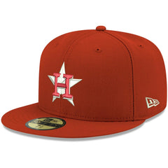 Houston Astros White Logo 59FIFTY Fitted Hat Red