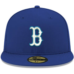 Boston Red Sox White Logo 59FIFTY Fitted Hat Royal