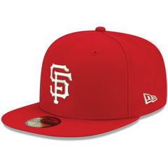 San Francisco Giants White Logo 59FIFTY Fitted Hat Red