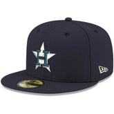 Houston Astros White Logo 59FIFTY Fitted Hat Navy