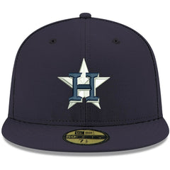 Houston Astros White Logo 59FIFTY Fitted Hat Navy
