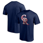 Colorado Rockies Red White and Team T-Shirt Navy