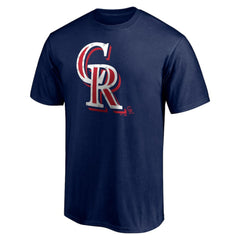 Colorado Rockies Red White and Team T-Shirt Navy