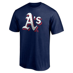 Athletics Red White and Team T-Shirt Navy
