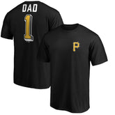 Pittsburgh Pirates Number One Dad T-Shirt Black