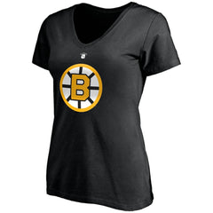 Willie O'Ree Boston Bruins Fanatics Women's Authentic Stack Retired Player Name & Number V-Neck T-Shirt - Black T-shirts