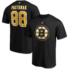 David Pastrnak Boston Bruins Fanatics B&T Name and Number T-Shirt - Black T-shirts