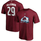 Nathan MacKinnon Colorado Avalanche Fanatics Big & Tall Name & Number T-Shirt - Burgundy T-shirts