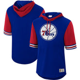 Philadelphia 76ers Hardwood Classics Buzzer Beater Mesh Pullover Hoodie - Royal for sale