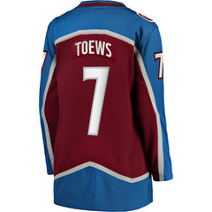 Devon Toews Colorado Avalanche Fanatics Women's Home Breakaway Player Jersey - Burgundy Jerseys
