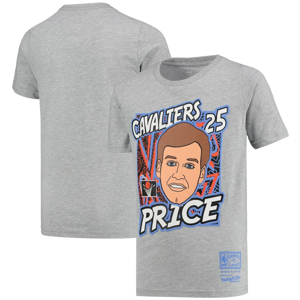 Mark Price Cleveland Cavaliers Youth Hardwood Classics King of the Court Player T-Shirt sale - Gray discount