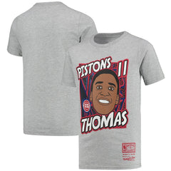 Isiah Thomas Detroit Pistons Youth Hardwood Classics King of the Court Player T-Shirt sale - Gray online