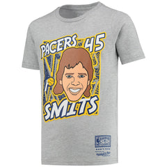 Rik Smits Indiana Pacers Youth Hardwood Classics King of the Court Player T-Shirt - Gray on sale