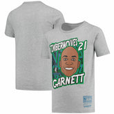 Kevin Garnett Minnesota Timberwolves Youth Hardwood Classics King of the Court Player T-Shirt - Gray discount