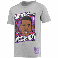 Tracy McGrady Toronto Raptors Youth Hardwood Classics King of the Court Player T-Shirt - Gray for sale