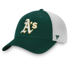Athletics Team Core Unstructured Trucker Adjustable Hat Green/White