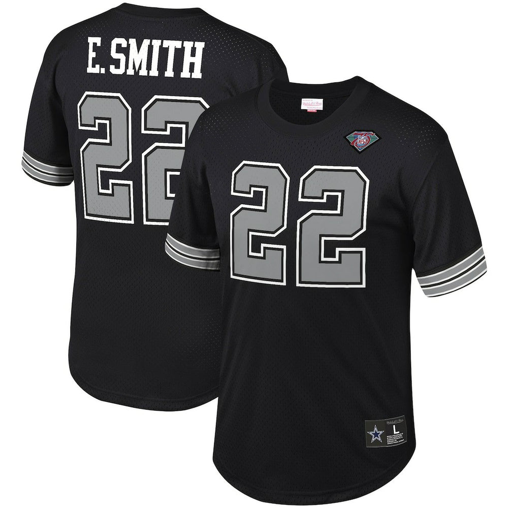 Emmitt Smith Dallas Cowboys Retired Player Name & Number Mesh Top - Black online