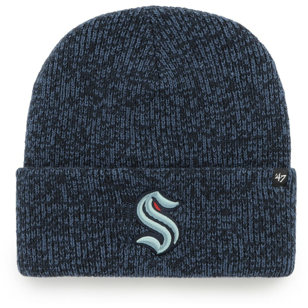 Seattle Kraken '47 Brain Freeze Cuffed Knit Hat - Deep Sea Blue Hats