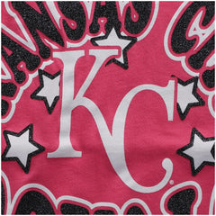 Kansas City Royals Girls Youth Jersey Stars V-Neck T-Shirt Pink