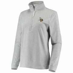 Minnesota Vikings Vineyard Vines Women's Sankaty Shep Half-Zip Pullover Top - Heather Gray sale