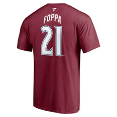 Peter Forsberg Colorado Avalanche Fanatics Authentic Stack Retired Player Nickname & Number T-Shirt - Burgundy T-shirts