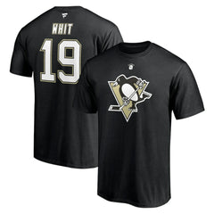 Ryan Whitney Pittsburgh Penguins Fanatics Authentic Stack Retired Player Nickname & Number T-Shirt - Black T-shirts