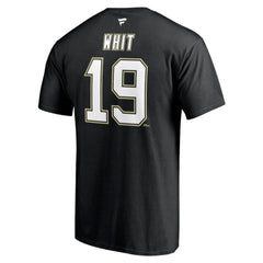 Ryan Whitney Pittsburgh Penguins Fanatics Authentic Stack Retired Player Nickname & Number T-Shirt - Black T-shirts