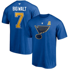 Keith Tkachuk St. Louis Blues Fanatics Authentic Stack Retired Player Nickname & Number T-Shirt - Blue T-shirts