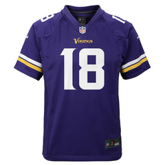 Justin Jefferson Minnesota Vikings Youth Game Jersey - Purple outlet